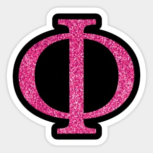 Pink Phi Sticker